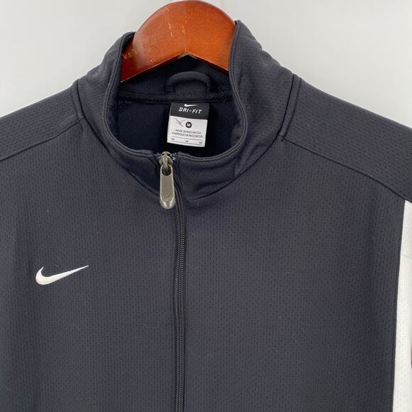 Nike black white full zip track jacket mens size medium - Picture 3 of 10